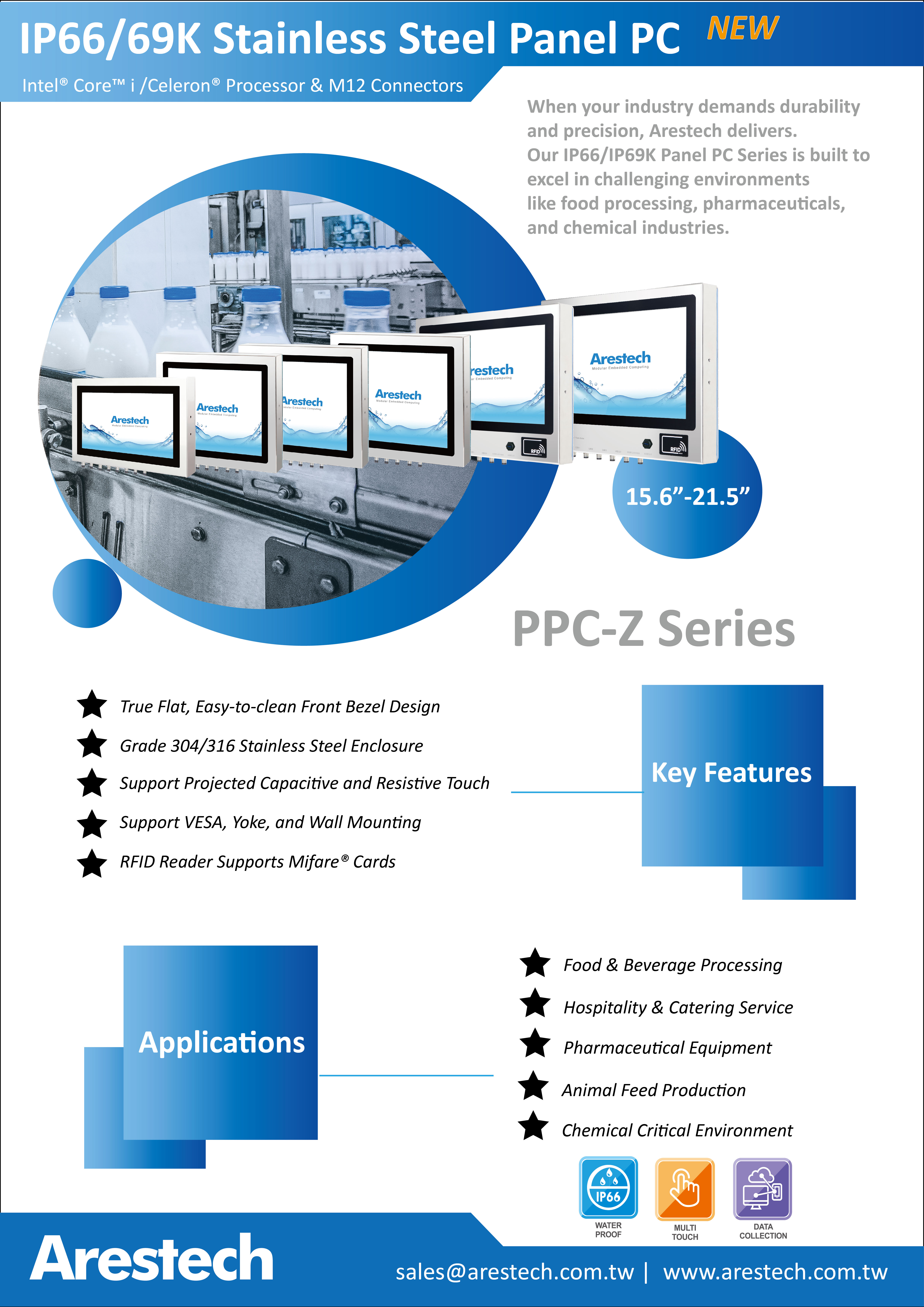 IP66/69K_Stainless Steel Panel PC